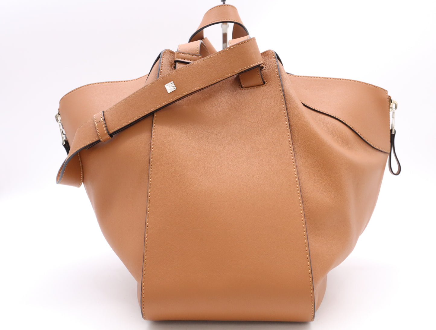 LOEWE Hammock Medium 2-Way Shoulder Bag in Brown Calfskin Leather with Dust Bag