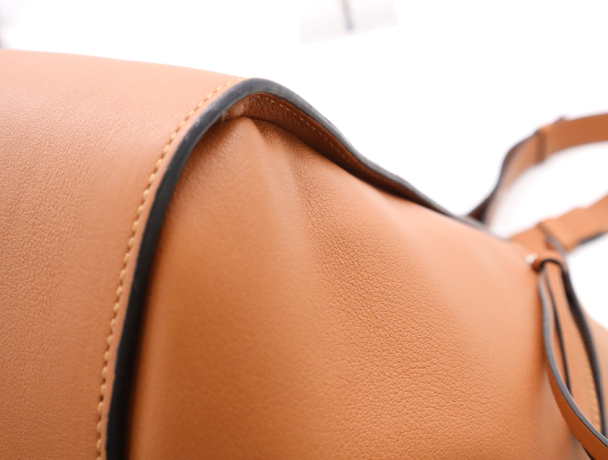 LOEWE Hammock Medium 2-Way Shoulder Bag in Brown Calfskin Leather with Dust Bag