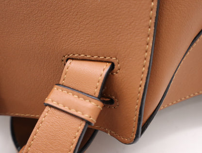 LOEWE Hammock Medium 2-Way Shoulder Bag in Brown Calfskin Leather with Dust Bag
