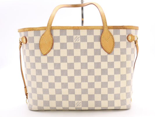 LOUIS VUITTON N51110 Azur Neverfull PM Old Model Tote Bag