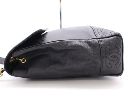 CHANEL Leather Triple Coco Mark Chain Bag Seal 426288 Shoulder Bag