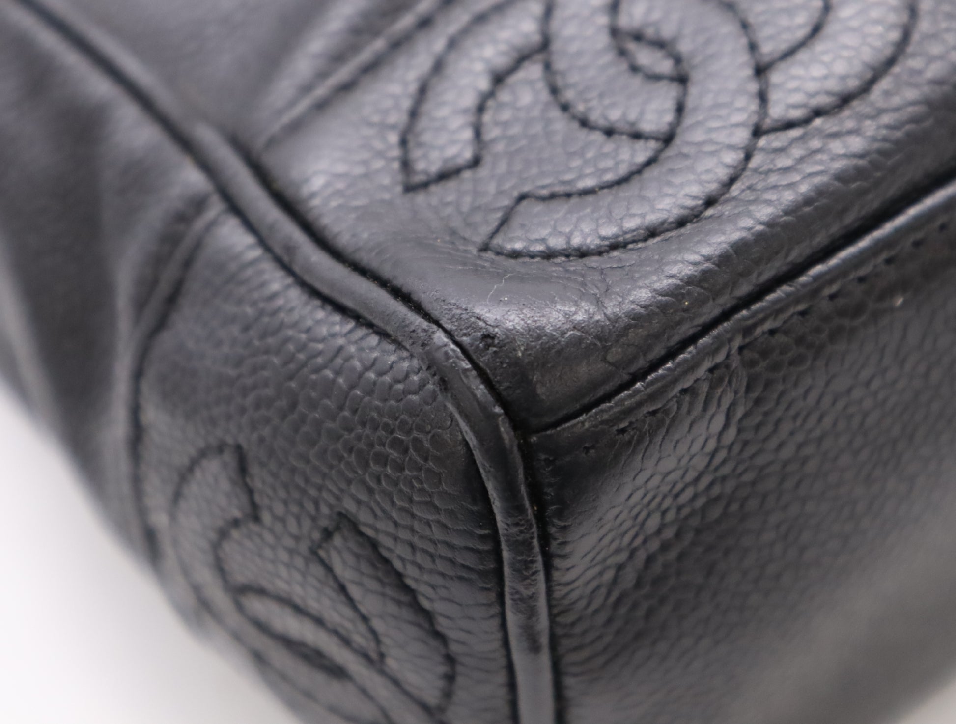 CHANEL Leather Triple Coco Mark Chain Bag Seal 426288 Shoulder Bag