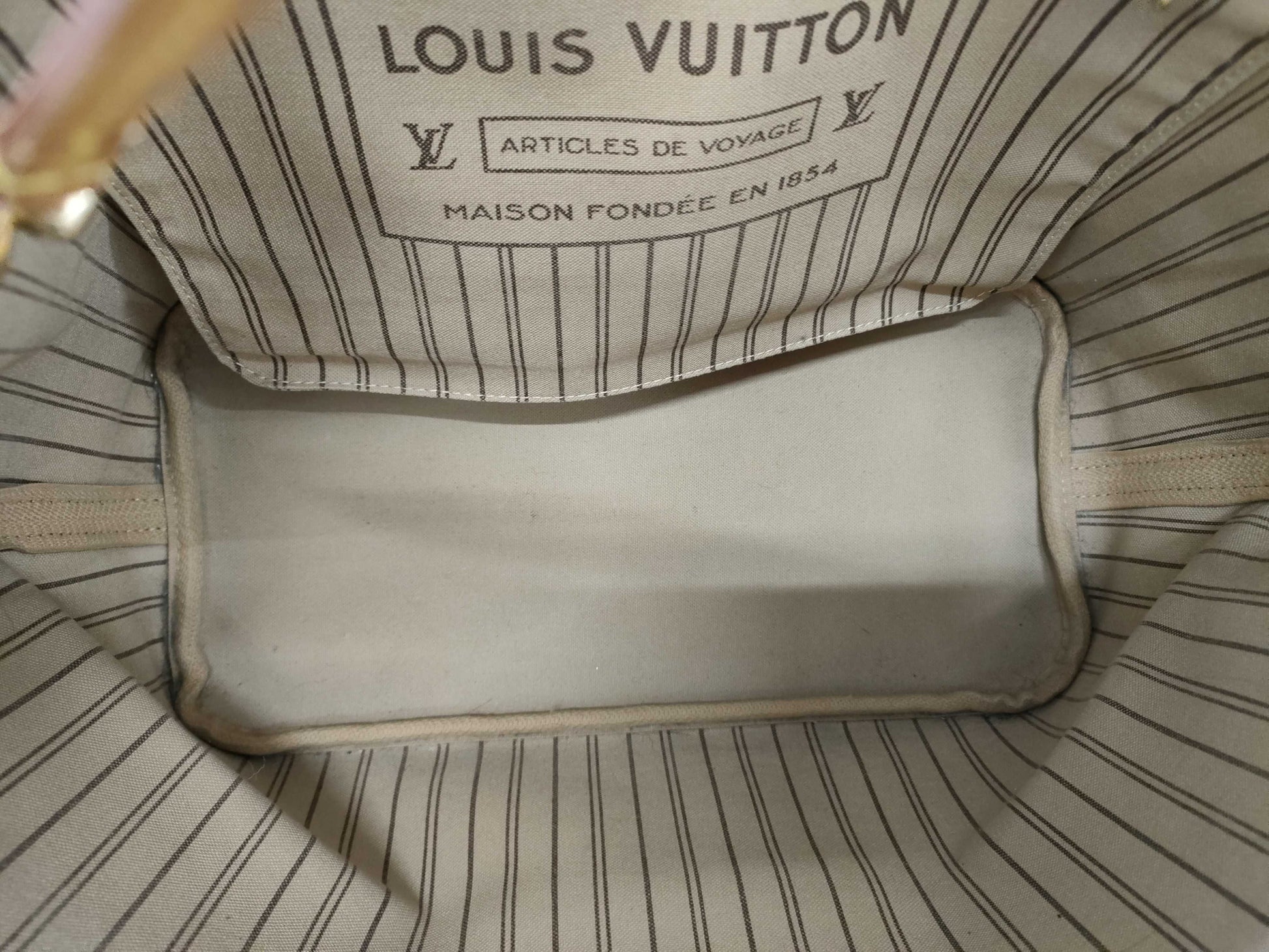 LOUIS VUITTON M40156 Monogram Neverfull MM Old Model Tote Bag with Pouch