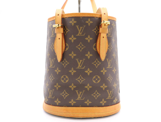LOUIS VUITTON M42238 Monogram Bucket PM Handbag