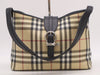 BURBERRY PVC x Leather Nova Check Beige Brown Shoulder Bag