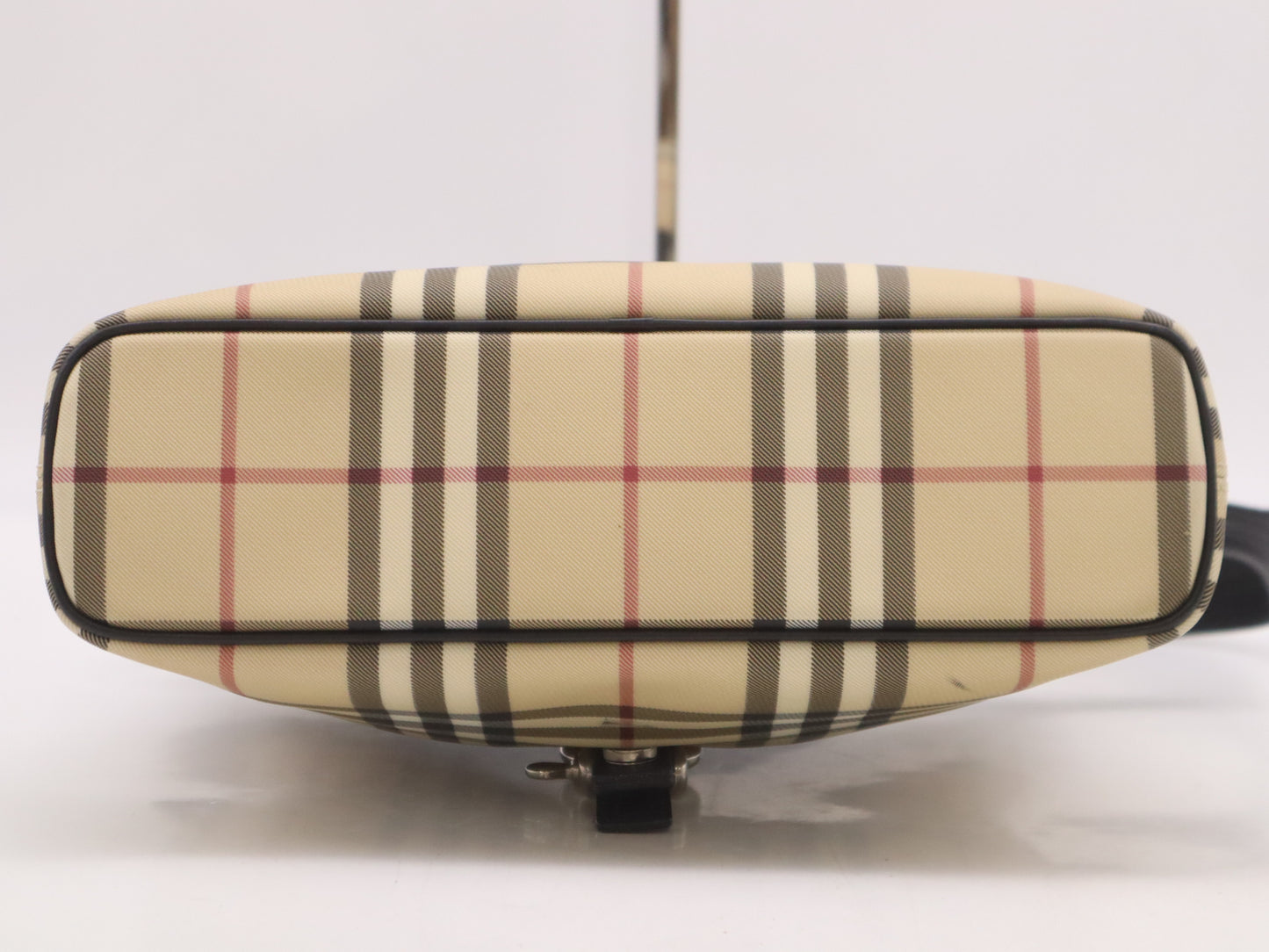 BURBERRY PVC x Leather Nova Check Beige Brown Shoulder Bag