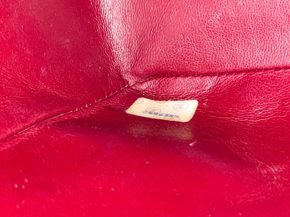 CHANEL Deca Matelasse Black Lambskin Shoulder Bag with Seal