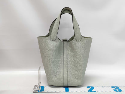 HERMES Picotin B Stamp Greeneve Bag Handbag