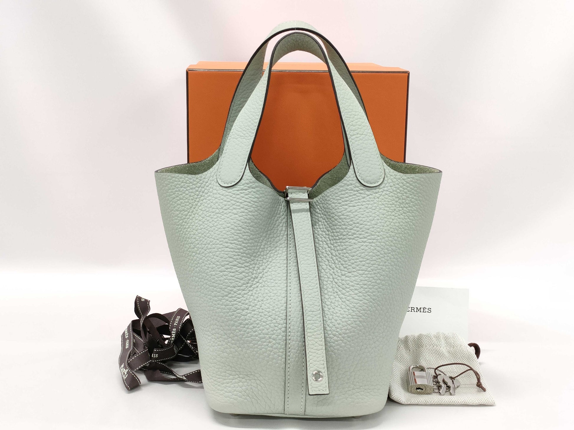 HERMES Picotin B Stamp Greeneve Bag Handbag