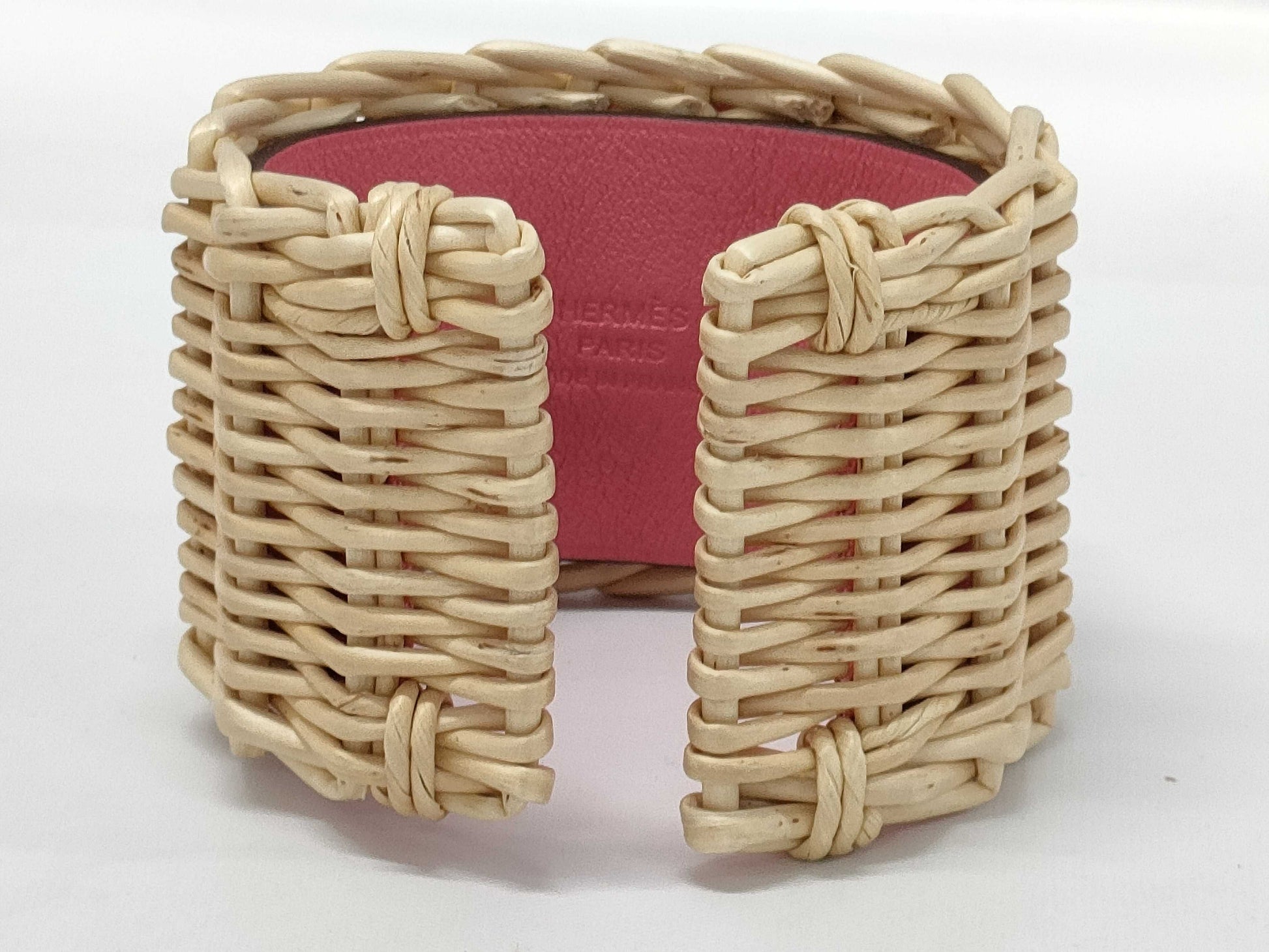 HERMES Collier de Chien Medor Picnic B Stamped Bracelet/Bangle