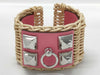 HERMES Collier de Chien Medor Picnic B Stamped Bracelet/Bangle