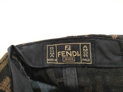 FENDI Zucca Cap Hat Canvas Brown Other Accessories