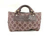 CELINE Paris Macadam Boogie Handbag Canvas Brown Handbag