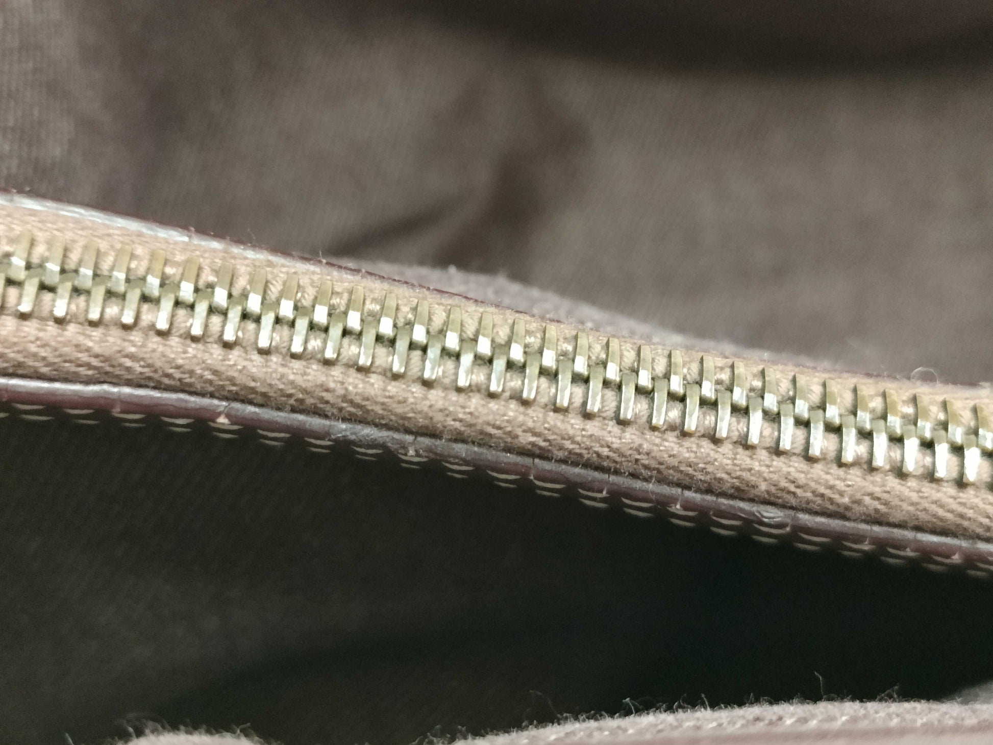CELINE Paris Macadam Boogie Handbag Canvas Brown Handbag