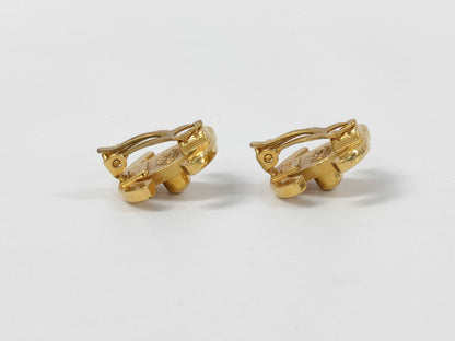 CHANEL Coco Mark Turn Lock Earrings