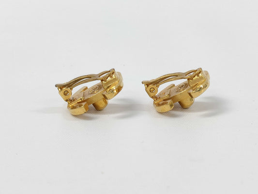 CHANEL Coco Mark Turn Lock Earrings