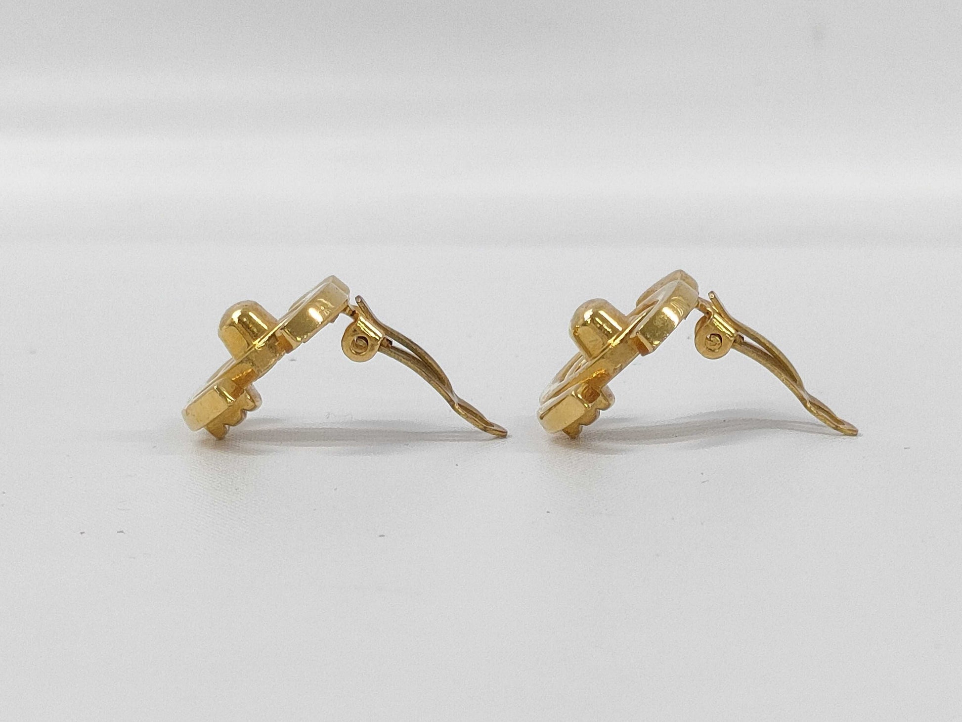 CHANEL Coco Mark Turn Lock Earrings