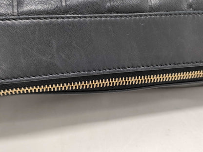 CHANEL Chocobar Bag, Chanel Chocobar Shoulder Bag, Lambskin, Black, 7094483, Bag, Bag, Shoulder Bag
