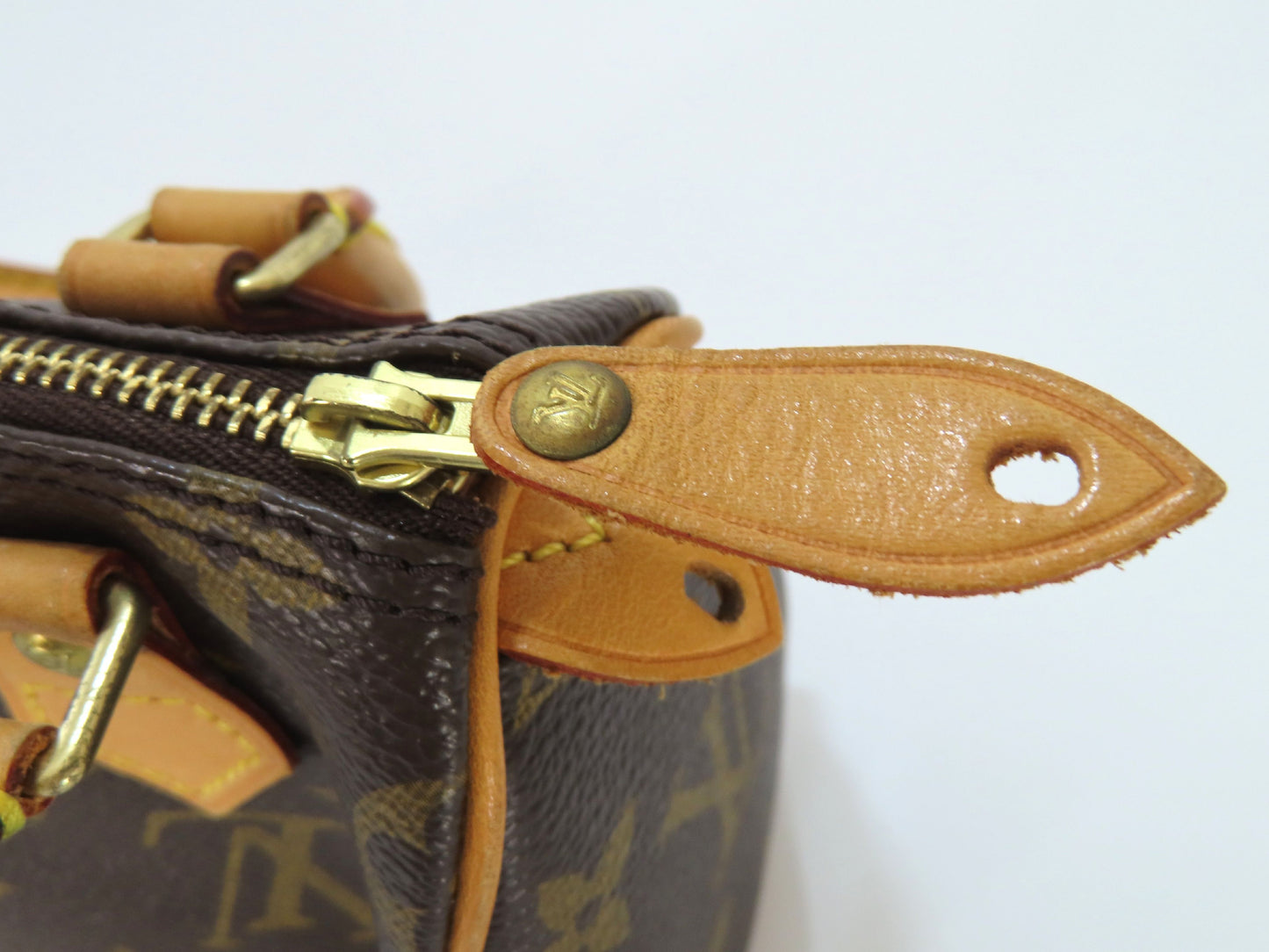 LOUIS VUITTON Monogram Bag LV Mini Speedy M4134 Strap Handbag