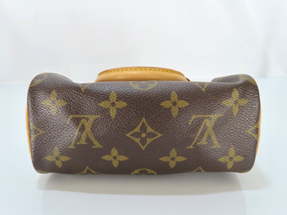 LOUIS VUITTON Monogram Bag LV Mini Speedy M4134 Strap Handbag