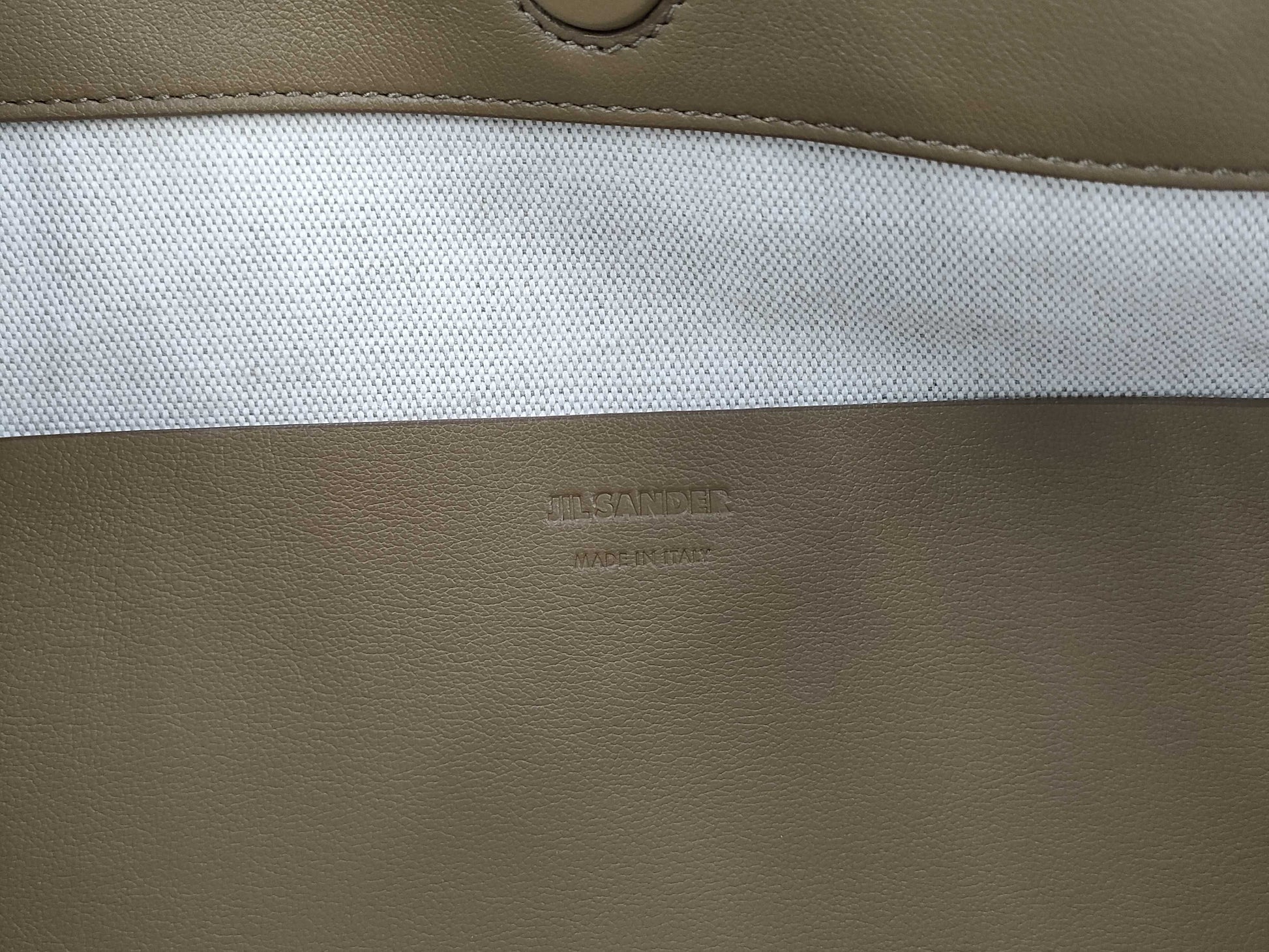 JILSANDER FOLDED TOTE MD Bag, Khaki, Shoulder Bag