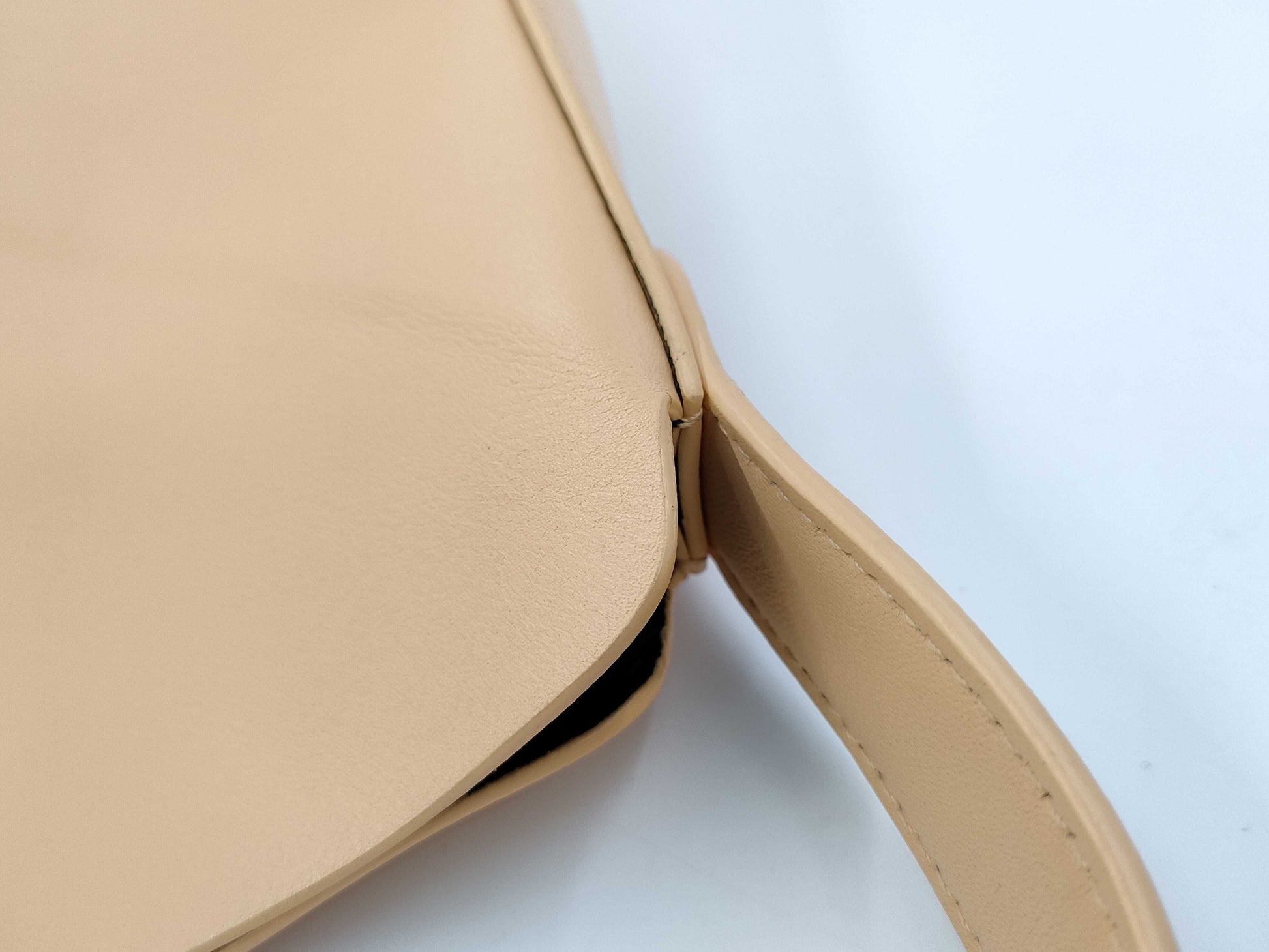 JILSANDER Chain Handle Bag - Orange Beige Shoulder Bag