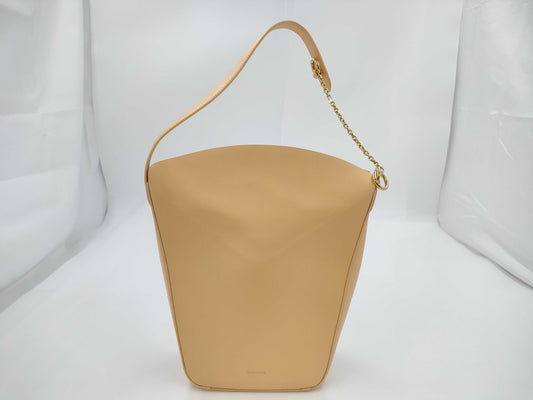 JILSANDER Chain Handle Bag - Orange Beige Shoulder Bag