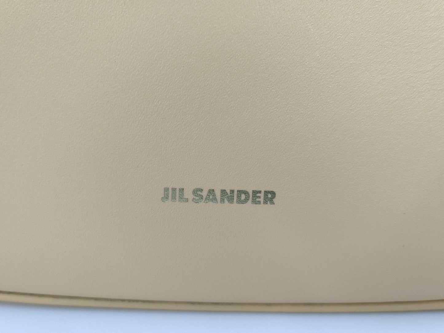 JILSANDER Chain Handle Bag - Orange Beige Shoulder Bag