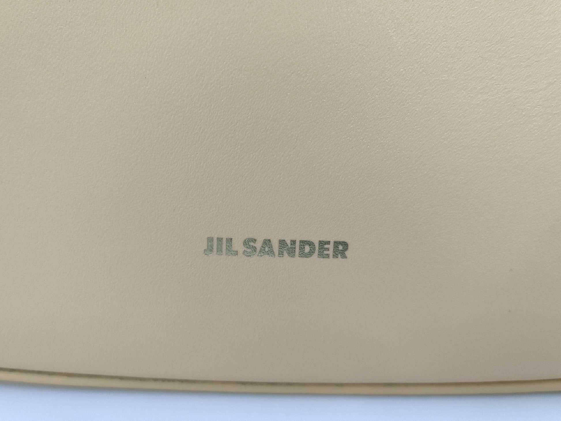 JILSANDER Chain Handle Bag - Orange Beige Shoulder Bag