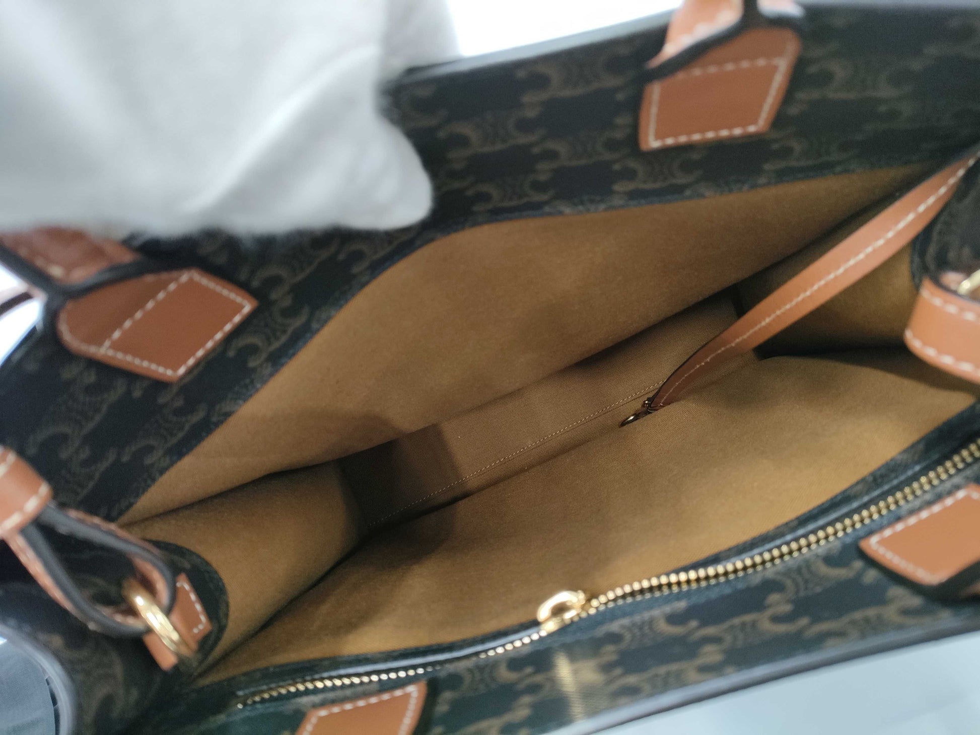 CELINE Small Vertical Cabat Tote in Brown