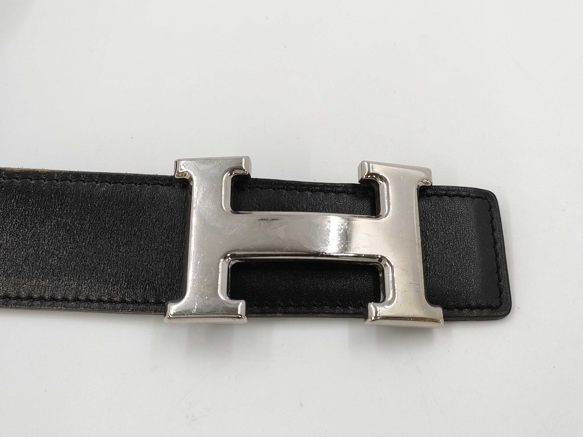 HERMES Constance Black x Brown Belt