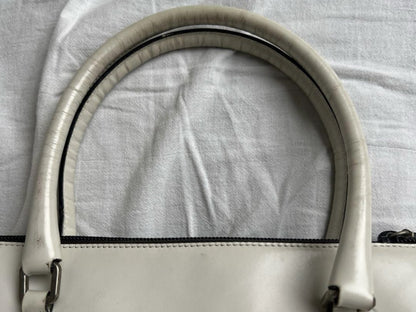 PRADA Prada Leather Handbag White Handbag