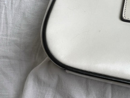 PRADA Prada Leather Handbag White Handbag