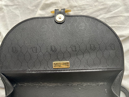 Dior Honeycomb Trotter Shoulder Bag in Black