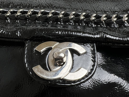 CHANEL Chanel Luxury Line Patent Shoulder Bag Chanel Luxury Line Shoulder Bag