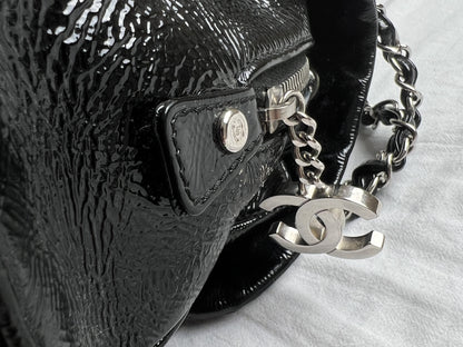 CHANEL Chanel Luxury Line Patent Shoulder Bag Chanel Luxury Line Shoulder Bag