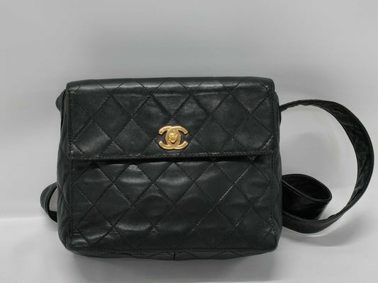 CHANEL Shoulder Bag, Lambskin with Built-in Mirror