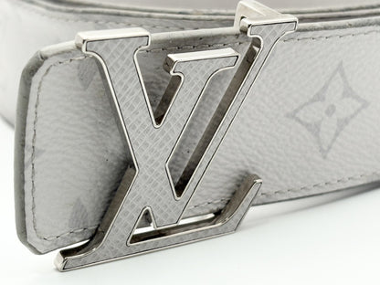 LOUIS VUITTON M0158 Monogram Centurion LV Initial 30mm Belt 85/34 Gray Belt