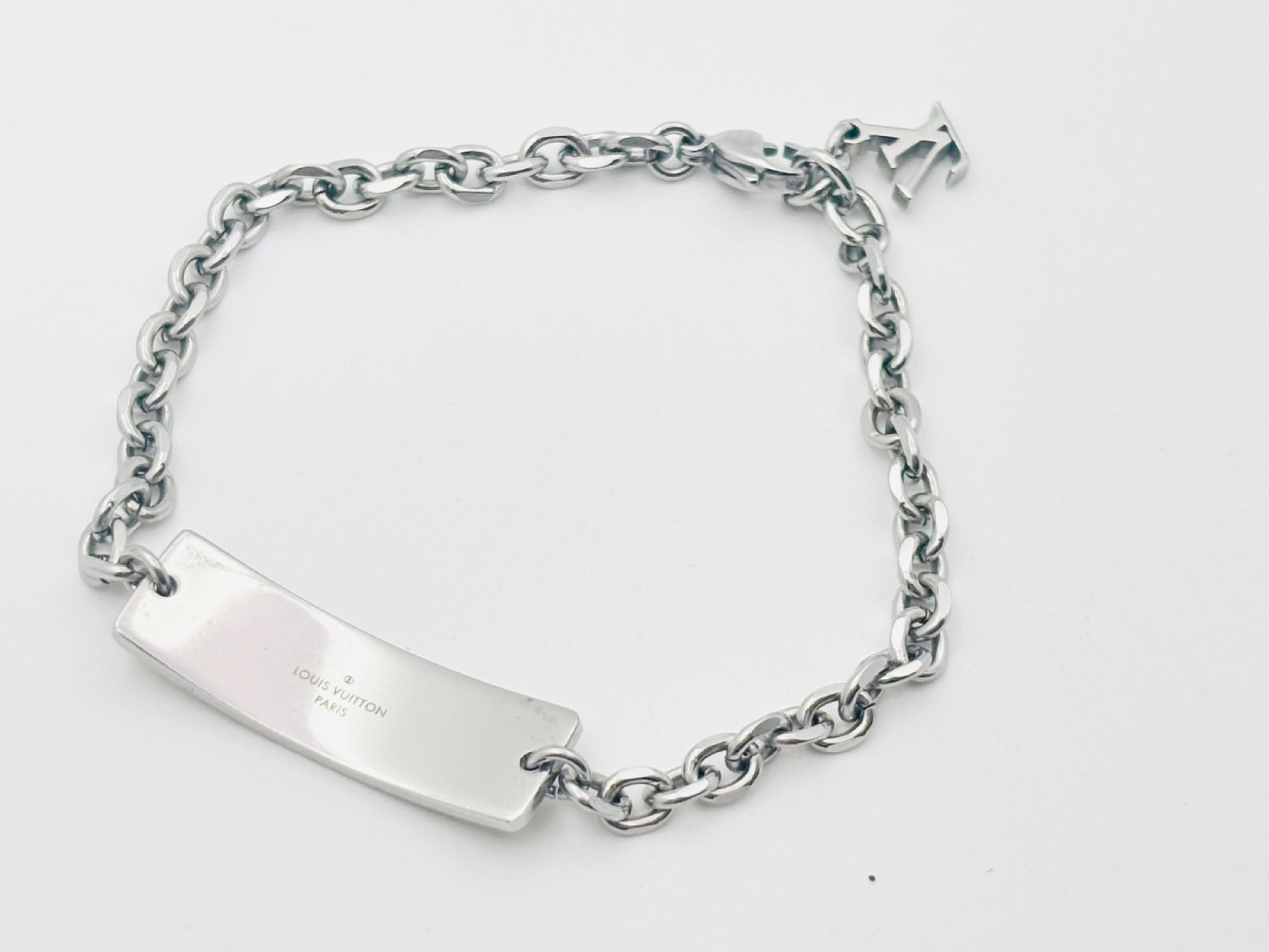 LOUIS VUITTON M00681 Bracelet Monogram Bold Silver Bracelet/Bangle
