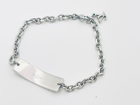 LOUIS VUITTON M00681 Bracelet Monogram Bold Silver Bracelet/Bangle