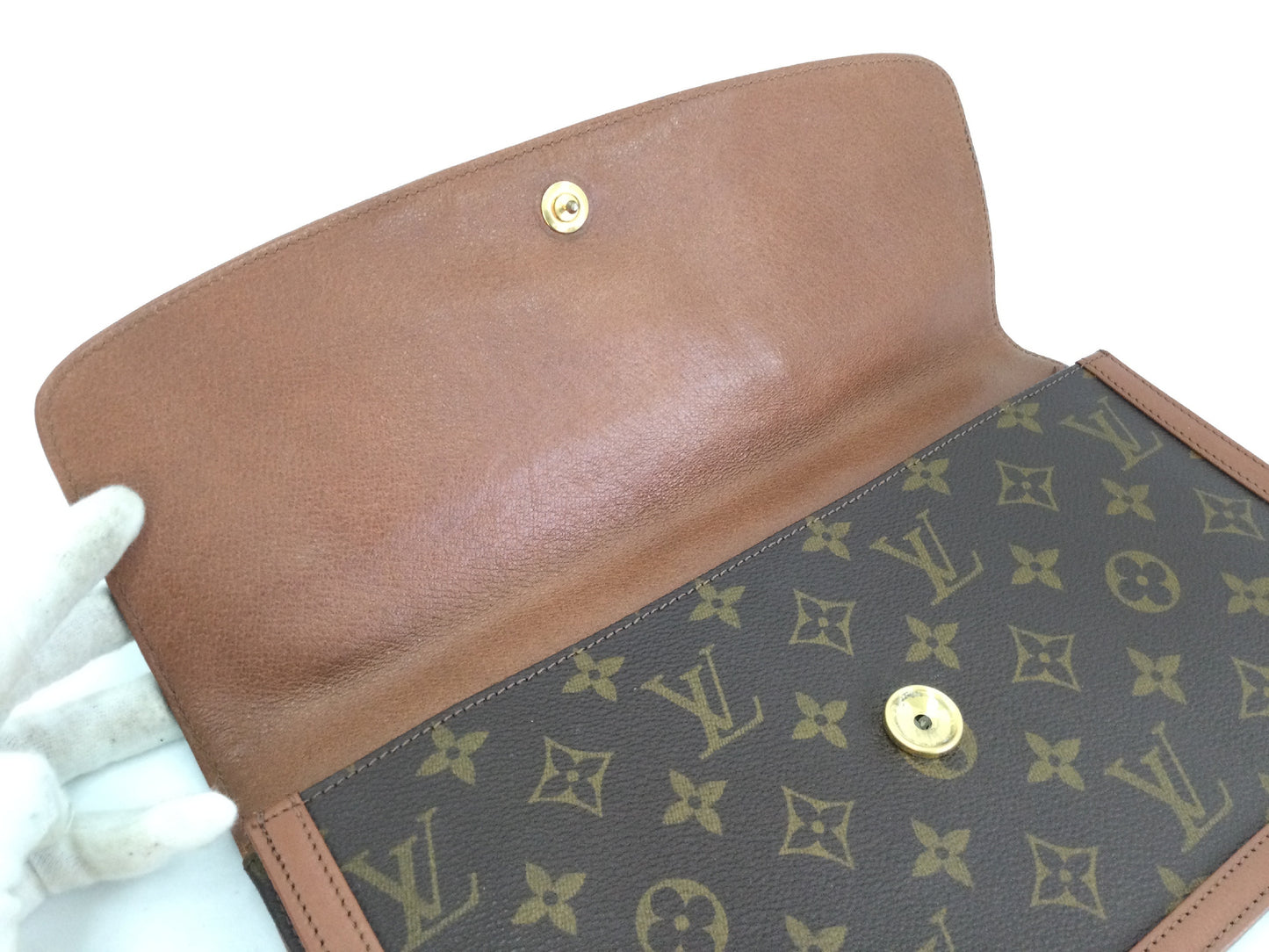 LOUIS VUITTON Pochette Dame GM Clutch Bag