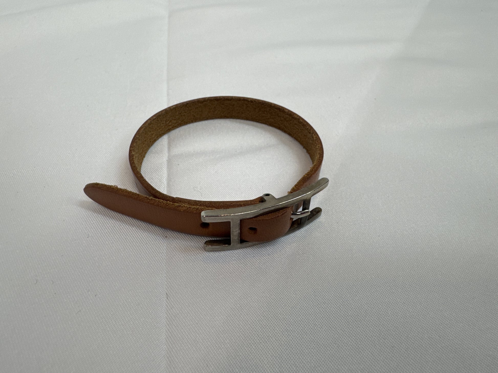 HERMES Leather Bracelet Bracelet/Bangle
