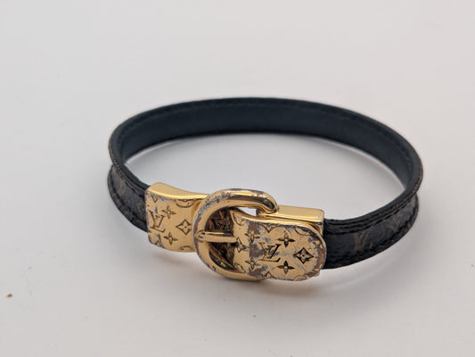 LOUIS VUITTON Brassle Fasten Your LV Bracelet, approximately 17cm wrist circumference
