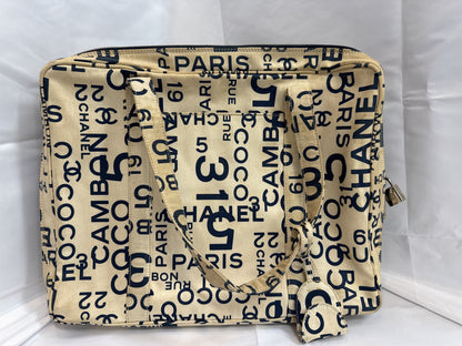 CHANEL By the Sea Ivory Canvas Handbag, No. 7