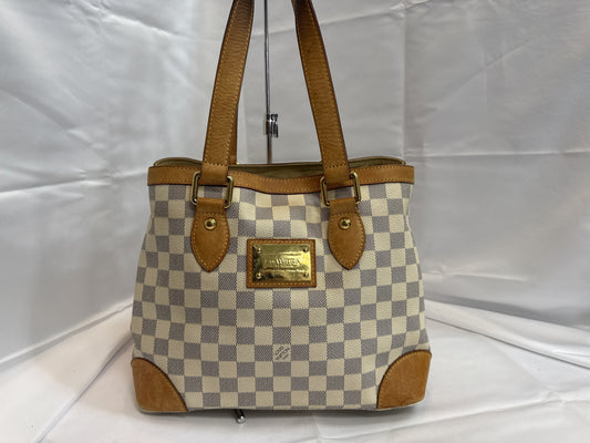 LOUIS VUITTON Hampstead MM Damier Azur Handbag