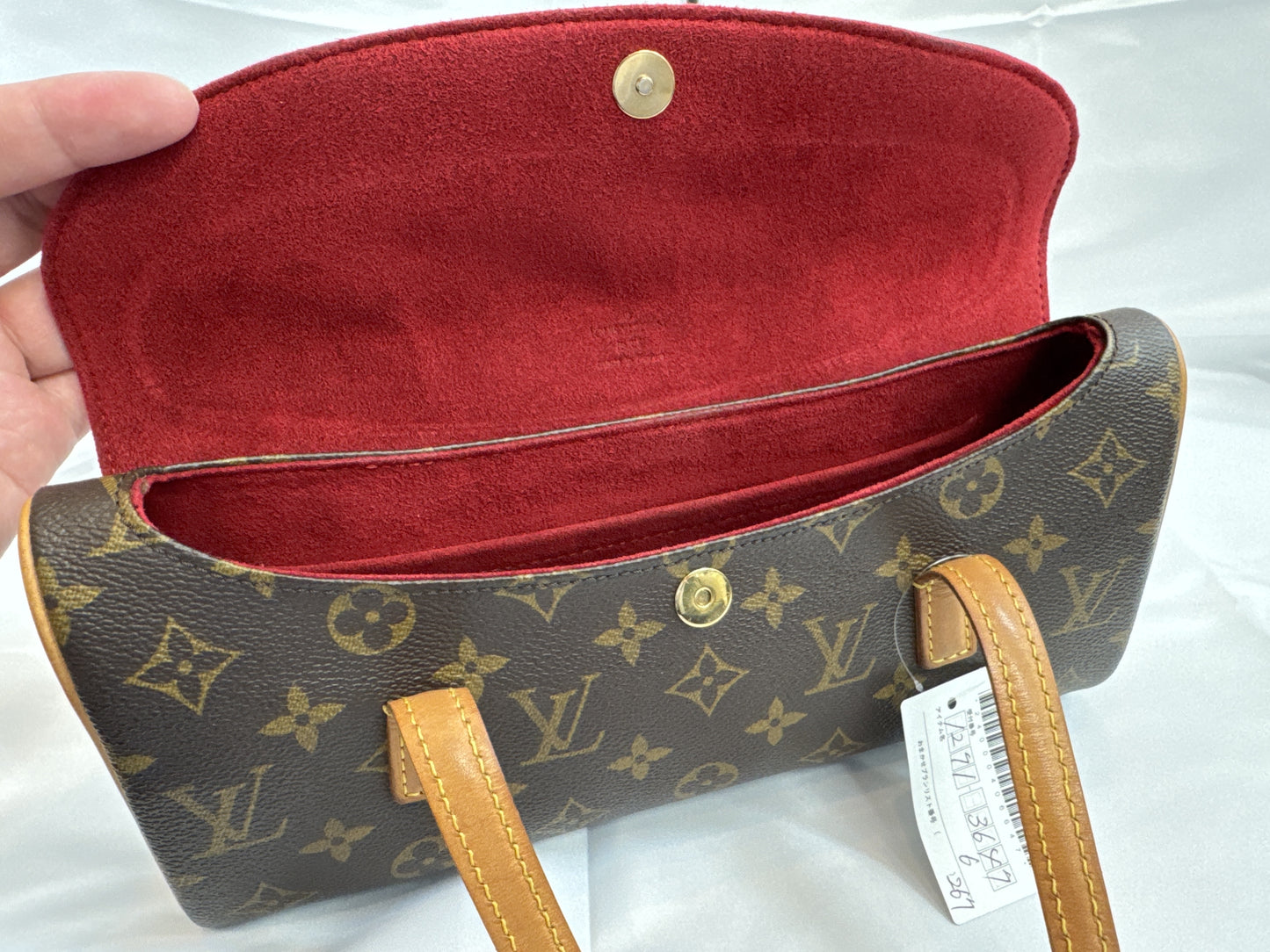 LOUIS VUITTON Monogram Sonatine Handbag