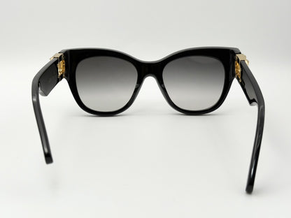 LOUIS VUITTON Z1568W 51□19-140 LV Link Cat Eye Sunglasses Black with Leather Case