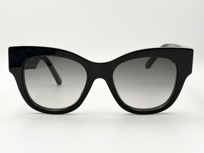 LOUIS VUITTON Z1568W 51□19-140 LV Link Cat Eye Sunglasses Black with Leather Case