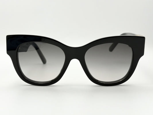 LOUIS VUITTON Z1568W 51□19-140 LV Link Cat Eye Sunglasses Black with Leather Case