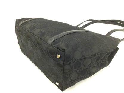Salvatore Ferragamo Gancini black handbag